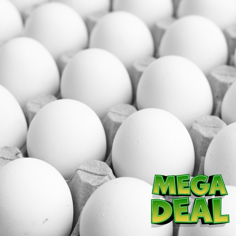 MEGA DEAL - Medium White Eggs (12 pcs)