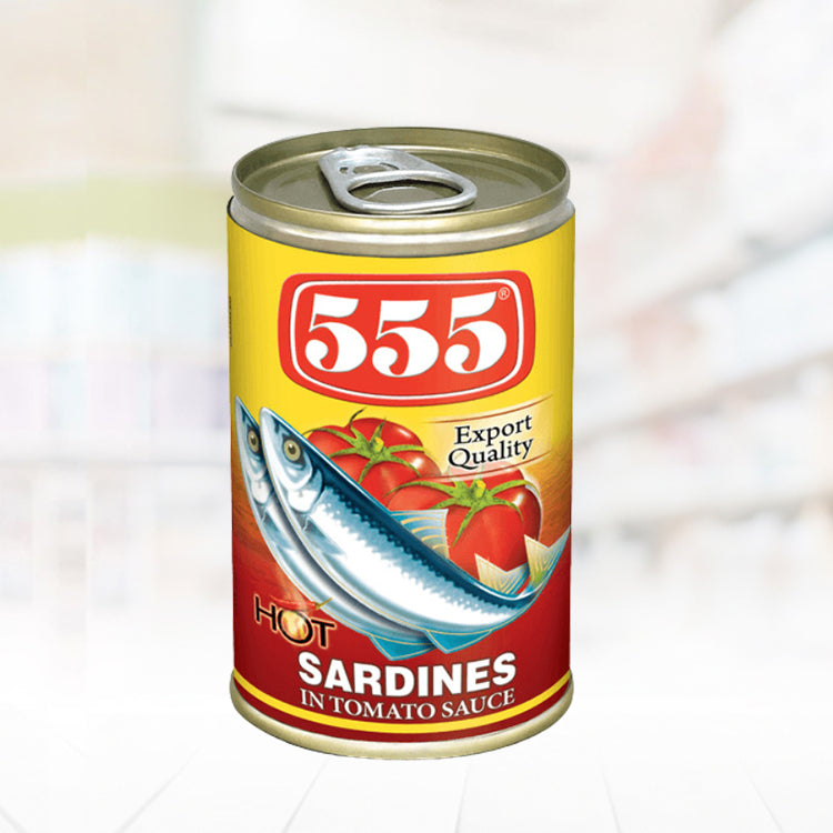555 Sardines Hot in Tomato Sauce