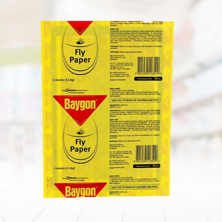 Baygon Fly Paper 2 Sheets 13.8g