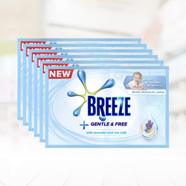 Breeze Gentle & Free Liquid Detergent 60ml (By 12&