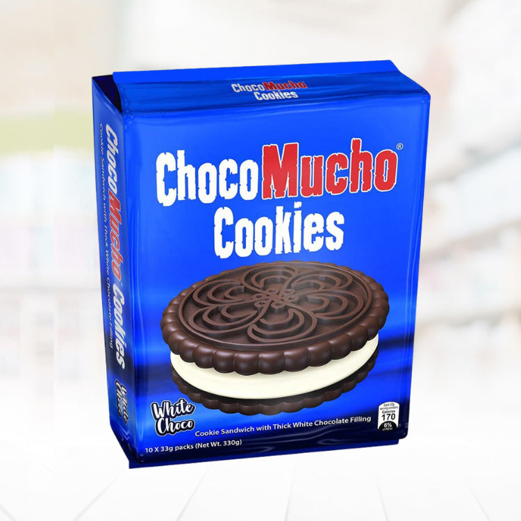 Choco Mucho Cookies White Choco 10x33g 330g