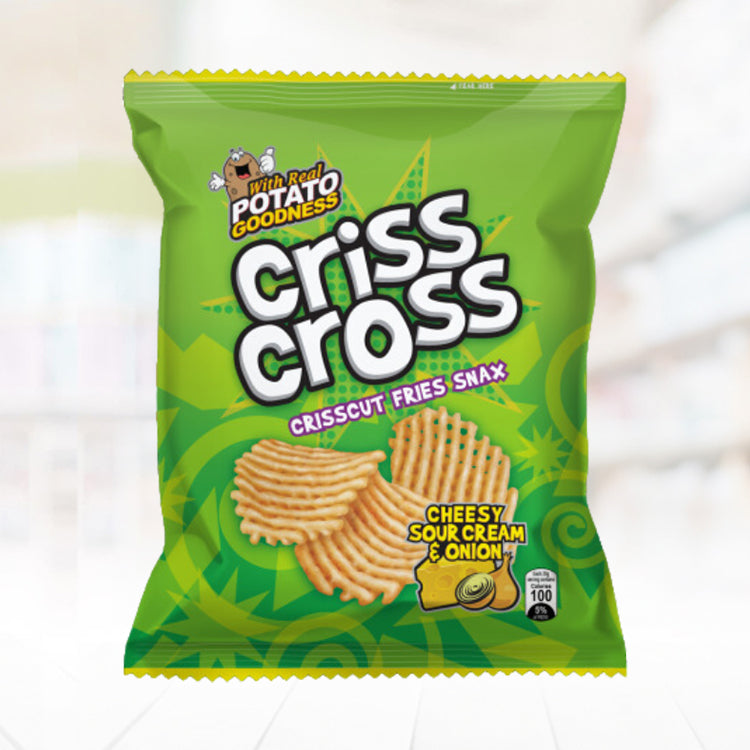 Criss Cross Cheesy Sour Cream & Onion 65g