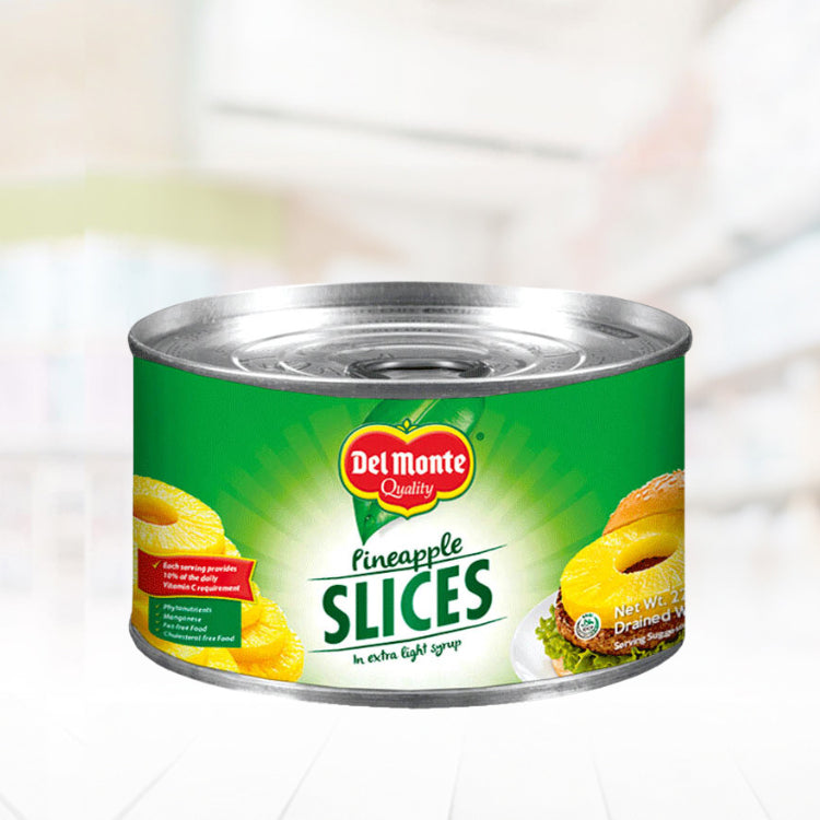 Del Monte Pineapple Slices In Extra Light Syrup 227g
