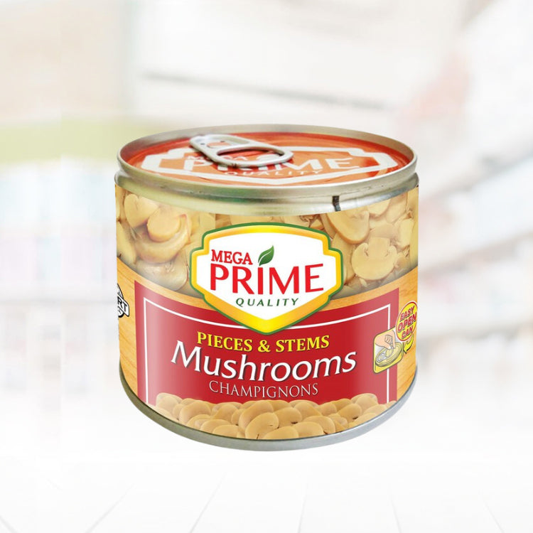Mega Prime Pieces & Stems Mushrooms 198g