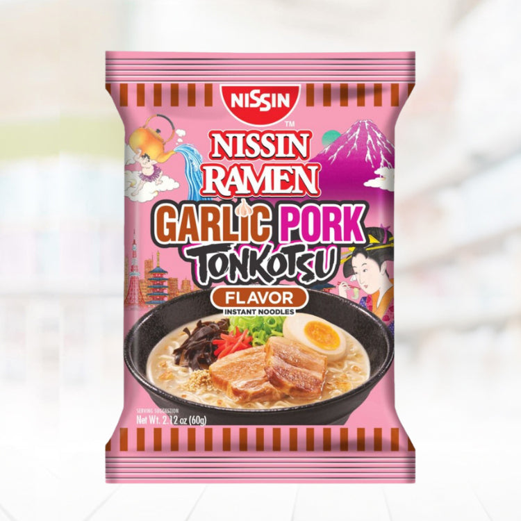 Nissin Ramen Garlic Pork Tonkatsu Noodles 60g