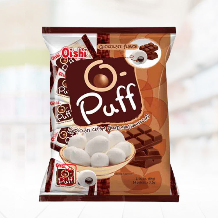 O-puff Chocolate Cream Filled Marshmallow 84g
