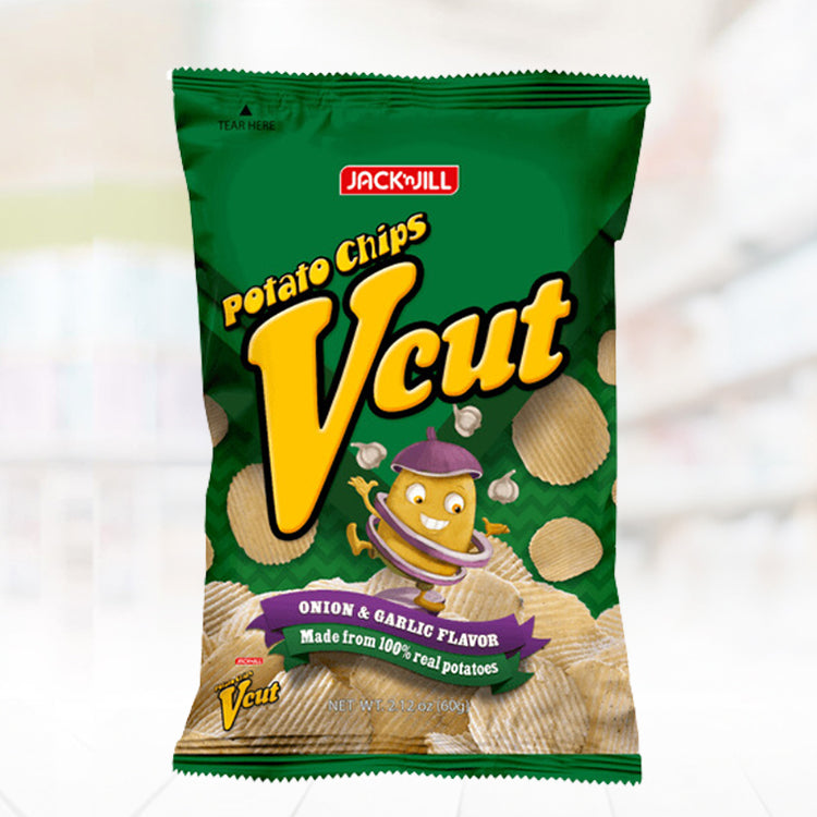 Potato Chips VCut Onion & Garlic Flavor 60g