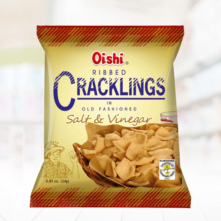 Ribbed Cracklings Salt & Vinegar 24g
