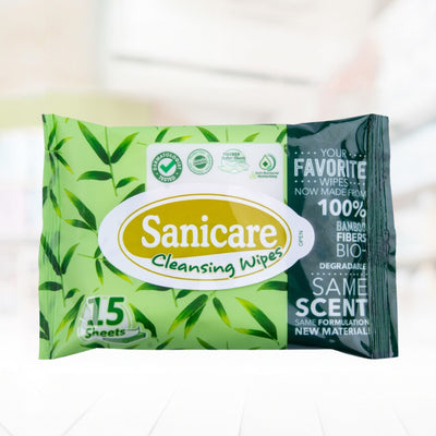 Sanicare Cleansing Wipes Bamboo Fiber