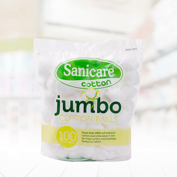 Sanicare Jumbo Cotton Balls 100 Balls