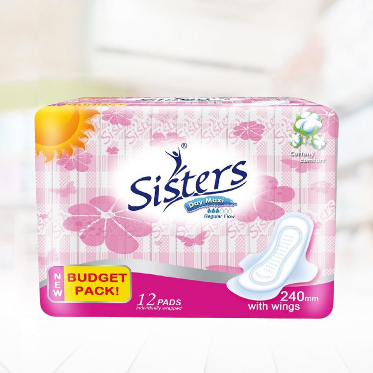 Sisters Day Maxi Regular Flow with Wings 12 Pads