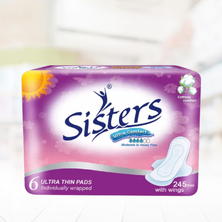 Sisters Ultra Thin with Wings 6 Pads