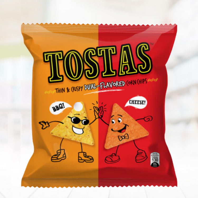 Tostas Corn Chips Cheese & BBQ 24g